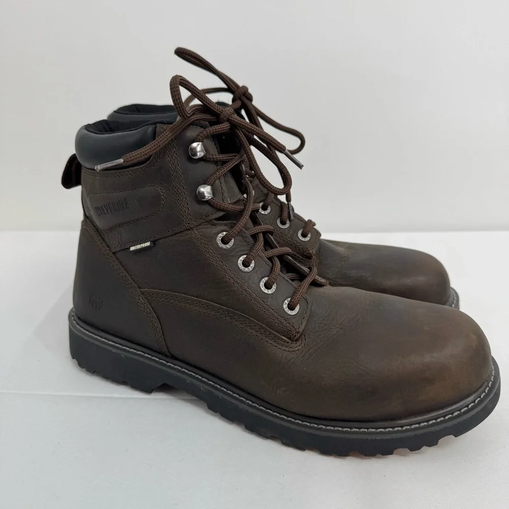 MENS WOLVERINE CHAINHAND 6” ST BOOTS STEEL TOE US SIZE 13M ASTM F2413-17